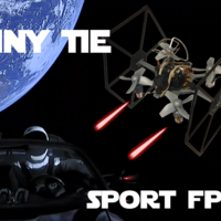 Small TINY TIE - 3D PRINTABLE INDOOR FPV TIE FIGHTER QUADCOPTER  3D Printing 214020