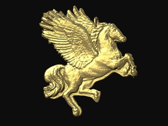 Pegasus Pendant 3D Print 214134 Pegasus Pendant 3D Print 214134
