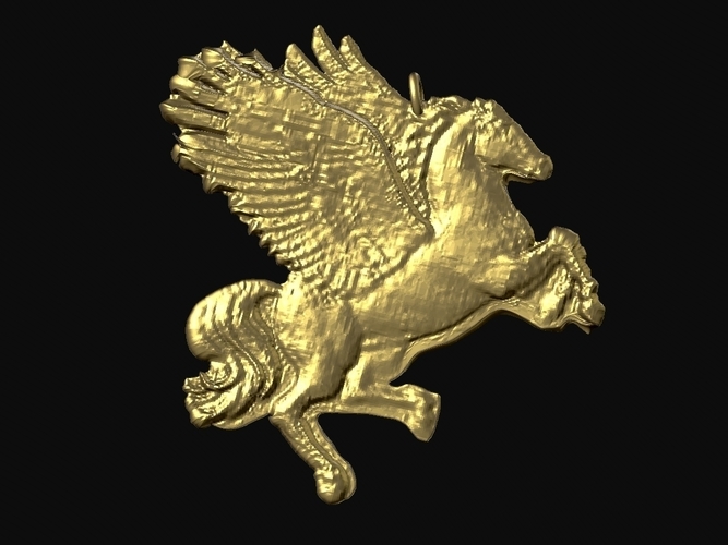 Pegasus Pendant 3D Print 214135 Pegasus Pendant 3D Print 214135