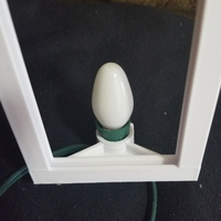Lithophane clip for a C7 Christmas light - Thumbnail 1