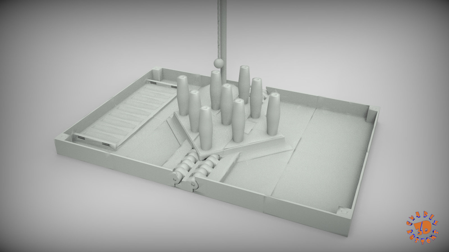 The Bar Skittles Game 3D Print 214592 The Bar Skittles Game 3D Print 214592