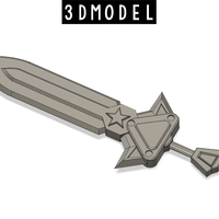 Small Arcade Riven Sword 3D Printing 214779
