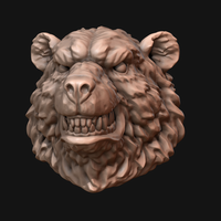 Small Bear head 3D Printing 214959