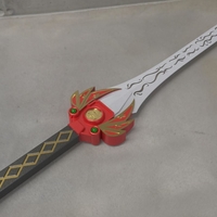 Small Power rangers Legacy Red Ranger Sword 3D print model 3D Printing 215104