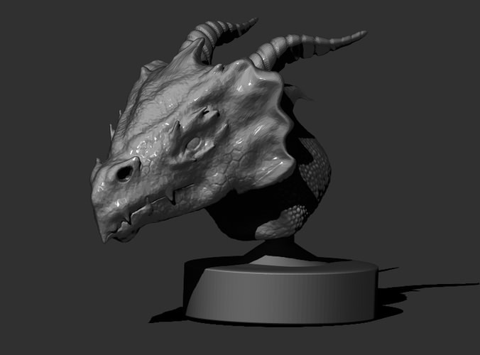 Dragon Head 3D Print 21544