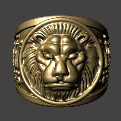 lion ring 3D Print 215449
