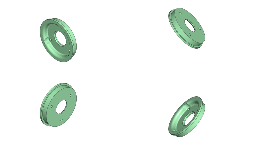 Crawler Scaler Rims 1.9" for HG P407 Tamiya Bruiser Clone 3D Print 216235 Crawler Scaler Rims 1.9" for HG P407 Tamiya Bruiser Clone 3D Print 216235