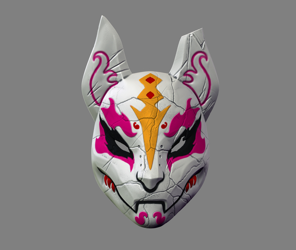 Fortnite Drift Mask Special Kitsune Cosplay STL File  3D Print 216259
