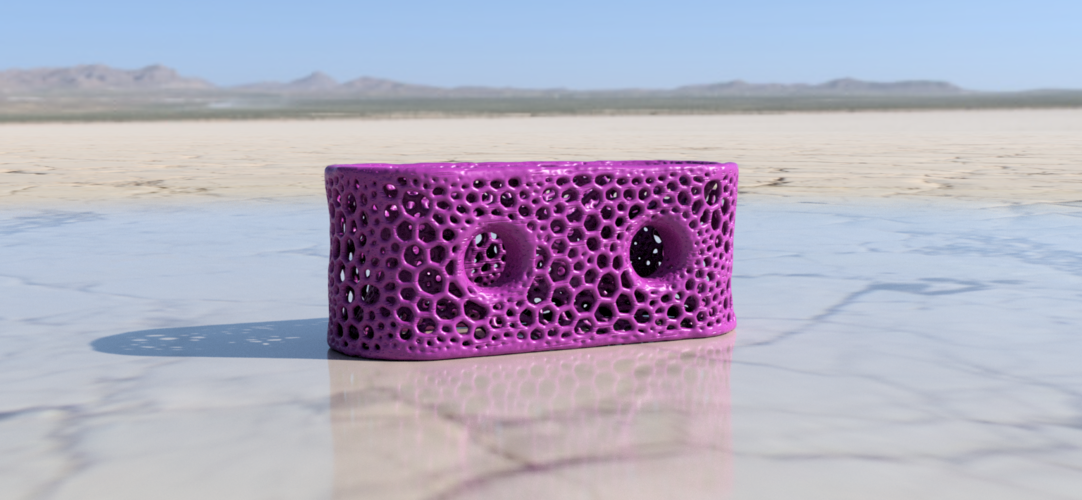 Designer Toothbrushholder ( with Voronoi pattern) 3D Print 216284 Designer Toothbrushholder ( with Voronoi pattern) 3D Print 216284