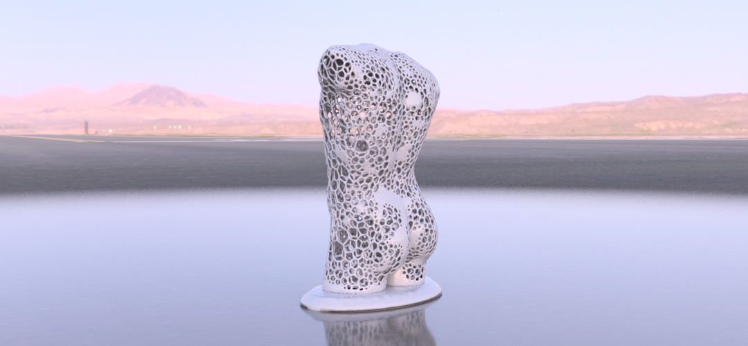 Male torso voronoi style 3D Print 216291 Male torso voronoi style 3D Print 216291