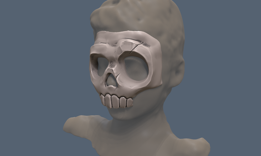 Skull mask 3D Print 216355 Skull mask 3D Print 216355