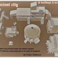 Small Ancient city for Wargame - Scenery pack 3D Printing 216743