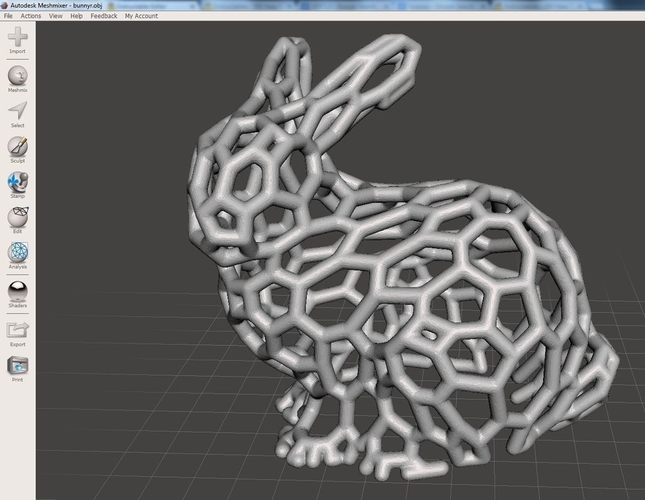 Bowl ellipse shape (with voronoi pattern) 3D Print 216991 Bowl ellipse shape (with voronoi pattern) 3D Print 216991