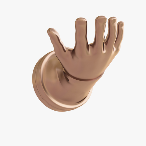 Hand shape hanger 3D Print 217093 Hand shape hanger 3D Print 217093