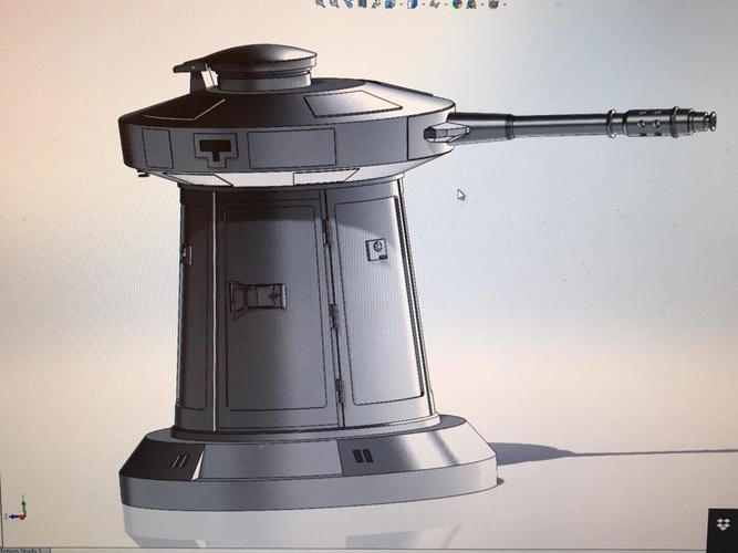 Hoth Turret 3D Print 217168 Hoth Turret 3D Print 217168