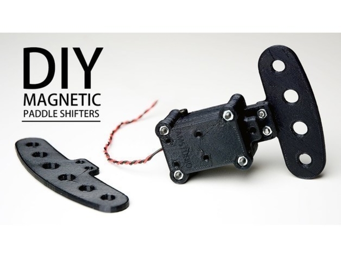 DIY Magnetic Shift Paddles 3D Print 217261 DIY Magnetic Shift Paddles 3D Print 217261
