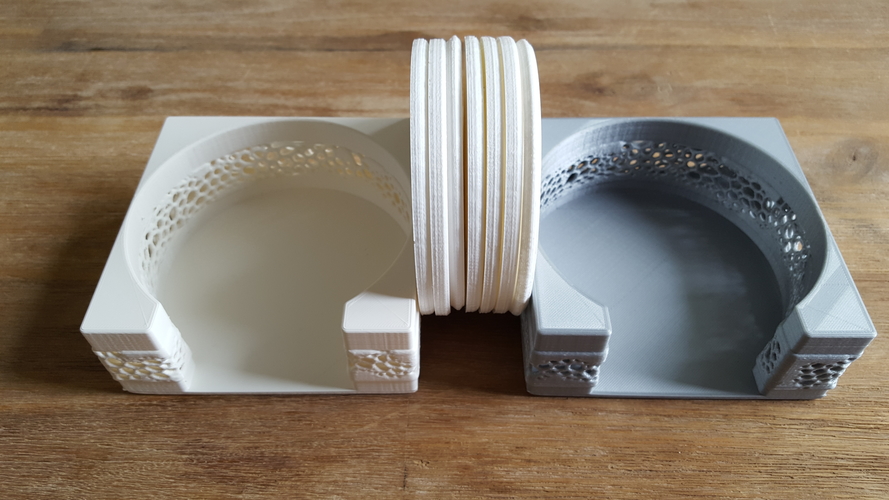 Coaster holder Voronoi style 3D Print 217492 Coaster holder Voronoi style 3D Print 217492
