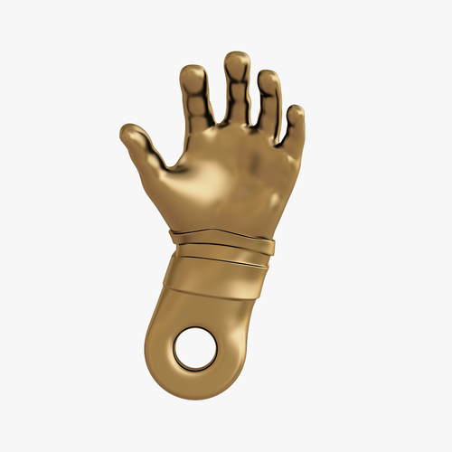 Hand shape keychain 3D Print 217511 Hand shape keychain 3D Print 217511