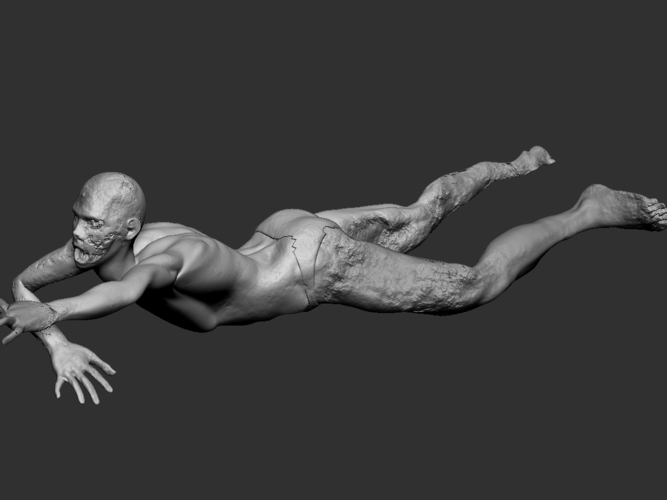 Zombie 3D Print 217630 Zombie 3D Print 217630