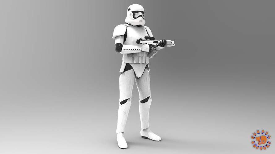 First Order Stormtrooper - Star Wars 3D Print 217711