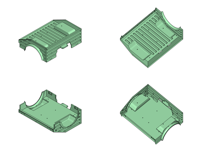 Crawler Scaler Cross-RC PG4 rear Body 3D Print 218014 Crawler Scaler Cross-RC PG4 rear Body 3D Print 218014