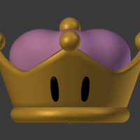 Small Bowsette crown 3D Printing 218325