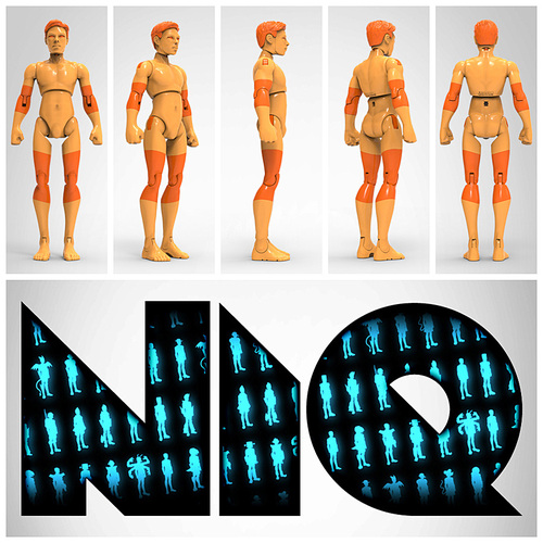 NiQ, The 3D-Printable Action Figure - by 3DKitbash.com 3D Print 21836