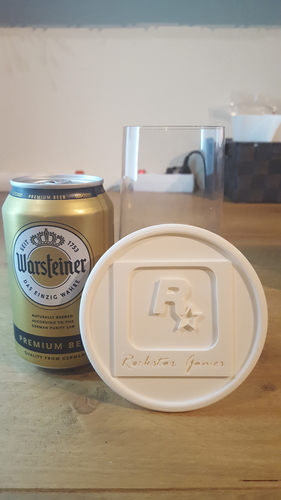 Rockstar Games coaster 3D Print 218382 Rockstar Games coaster 3D Print 218382