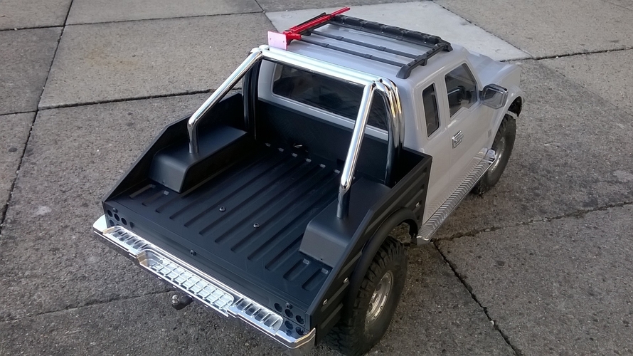 Crawler Scaler Cross-RC PG4 rear Body 3D Print 218525 Crawler Scaler Cross-RC PG4 rear Body 3D Print 218525