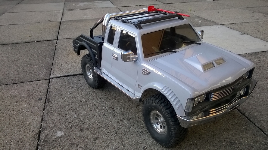 Crawler Scaler Cross-RC PG4 rear Body 3D Print 218526 Crawler Scaler Cross-RC PG4 rear Body 3D Print 218526