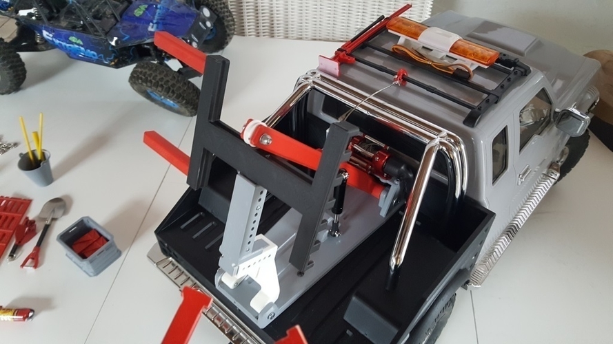 Crawler Scaler Cross-RC PG4 Wrecker Body 3D Print 218541 Crawler Scaler Cross-RC PG4 Wrecker Body 3D Print 218541