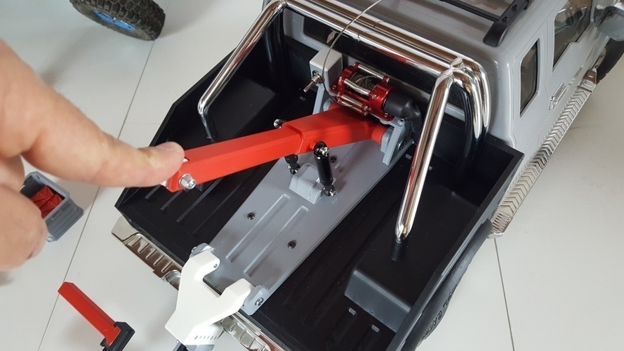 Crawler Scaler Cross-RC PG4 Wrecker Body 3D Print 218545 Crawler Scaler Cross-RC PG4 Wrecker Body 3D Print 218545