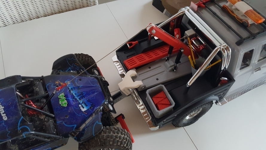 Crawler Scaler Cross-RC PG4 Wrecker Body 3D Print 218555 Crawler Scaler Cross-RC PG4 Wrecker Body 3D Print 218555