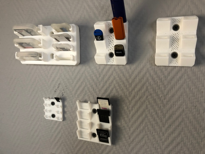 USB, SD Card, Boxes Holder & Wallmounts 3D Print 218622 USB, SD Card, Boxes Holder & Wallmounts 3D Print 218622