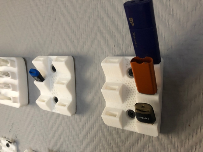 USB, SD Card, Boxes Holder & Wallmounts 3D Print 218626 USB, SD Card, Boxes Holder & Wallmounts 3D Print 218626