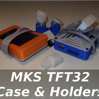 Small MKS TFT32 Case & Holders 3D Printing 218649