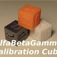 Small AlfaBetaGamma 20mm Calibration Cube 3D Printing 218651