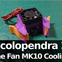 Small Scolopendra 2 One Fan MK10 Cooling System 3D Printing 218667