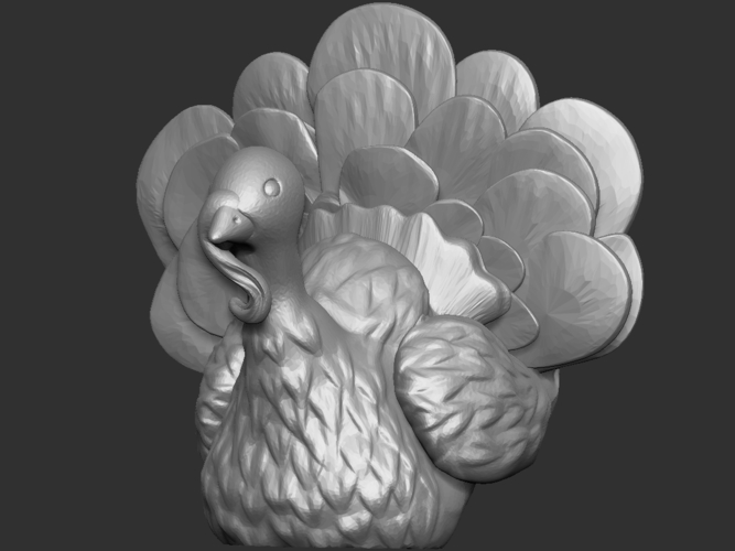 Thanksgiving Turkey 3D Print 218712 Thanksgiving Turkey 3D Print 218712