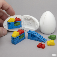 Small Surprise Egg #7 - Tiny Car Carrier 3D Printing 218888