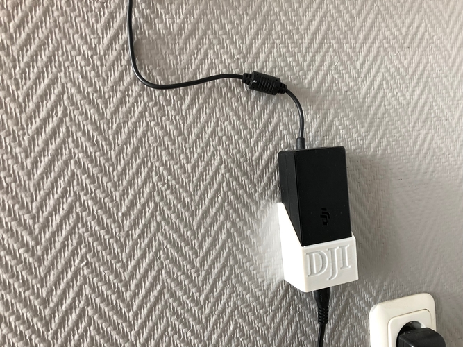 Wall-Charging Mounts for DJI Mavic Batterys 3D Print 218896 Wall-Charging Mounts for DJI Mavic Batterys 3D Print 218896
