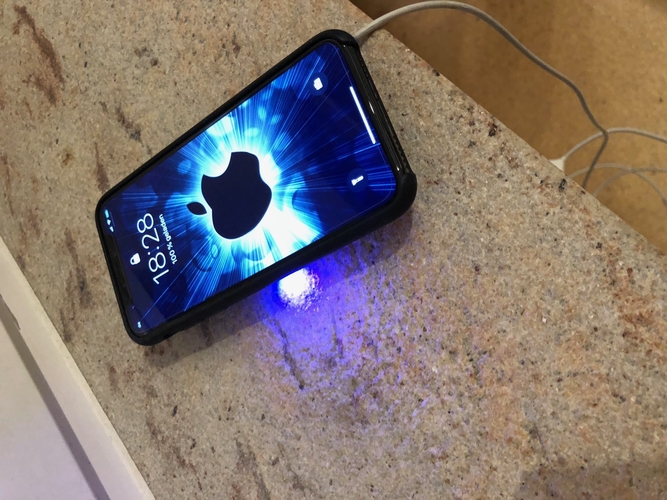 QI Station for Mobile with Apple Logo 3D Print 218904 QI Station for Mobile with Apple Logo 3D Print 218904