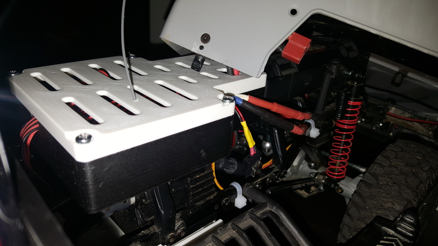 Crawler Scaler Cross-RC PG4 RC Box large ESC RX lightmodul 3D Print 218936 Crawler Scaler Cross-RC PG4 RC Box large ESC RX lightmodul 3D Print 218936