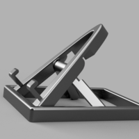 Small Collapsable/Adjustable Phone Stand (print in place) 3D Printing 219074