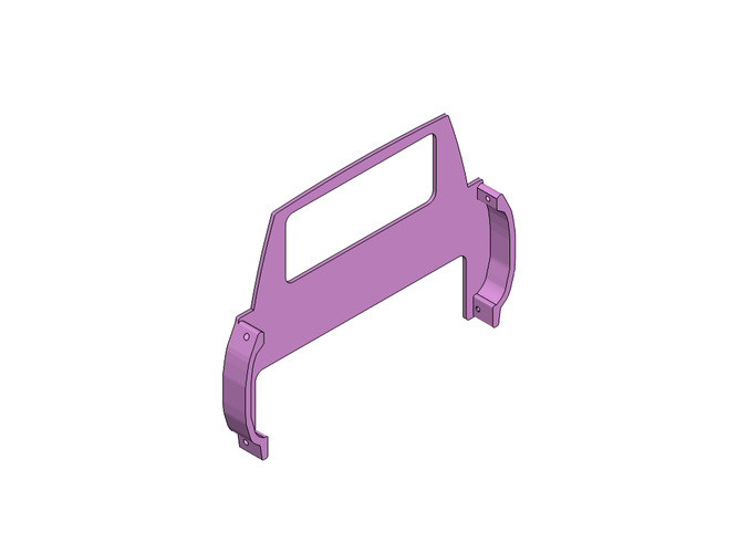 Crawler Scaler RC4WD Toyota Hilux rear Wall simple 3D Print 219858 Crawler Scaler RC4WD Toyota Hilux rear Wall simple 3D Print 219858