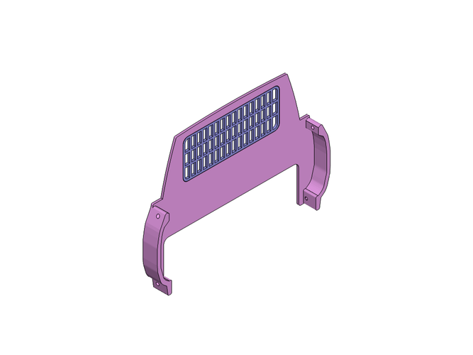 Crawler Scaler RC4WD Toyota Hilux rear Wall simple 3D Print 219862 Crawler Scaler RC4WD Toyota Hilux rear Wall simple 3D Print 219862