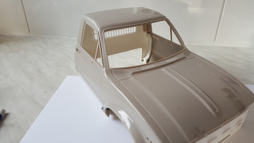Crawler Scaler RC4WD Toyota Hilux rear Wall simple 3D Print 219863 Crawler Scaler RC4WD Toyota Hilux rear Wall simple 3D Print 219863