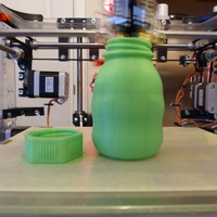 Small Small Bottle with safety cap ( left hand thread ) 3D Printing 21998