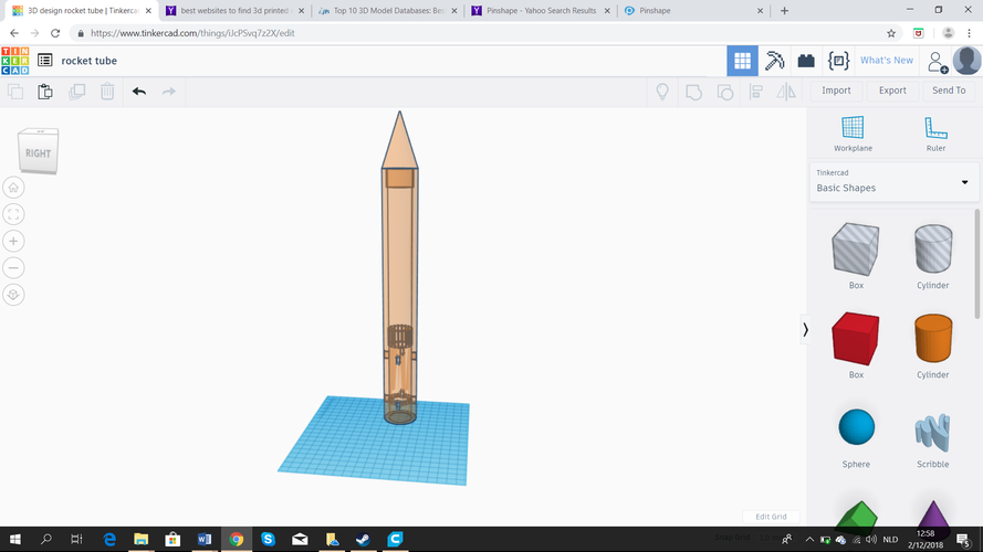 rocket 3D Print 220005 rocket 3D Print 220005
