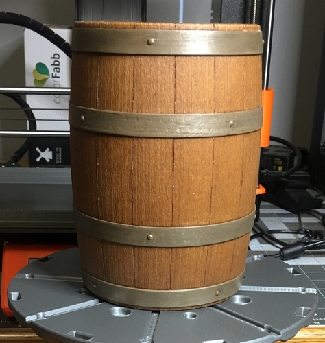 Wooden Barrel Model Kit 3D Print 220162